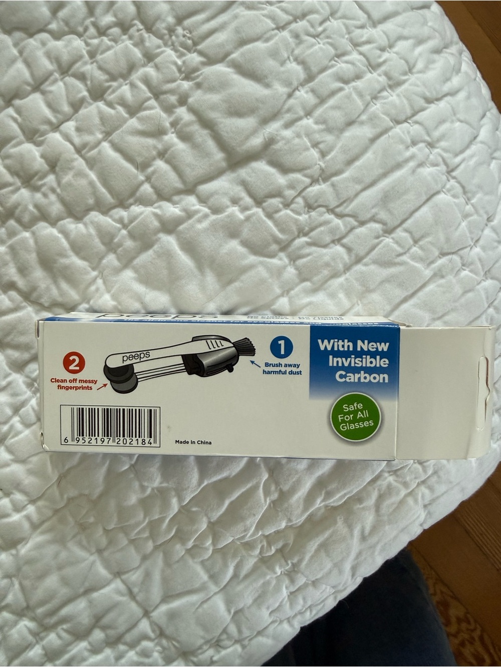 peeps Blue and Silver Eyeglass Cleaner - Picture 2 of 3